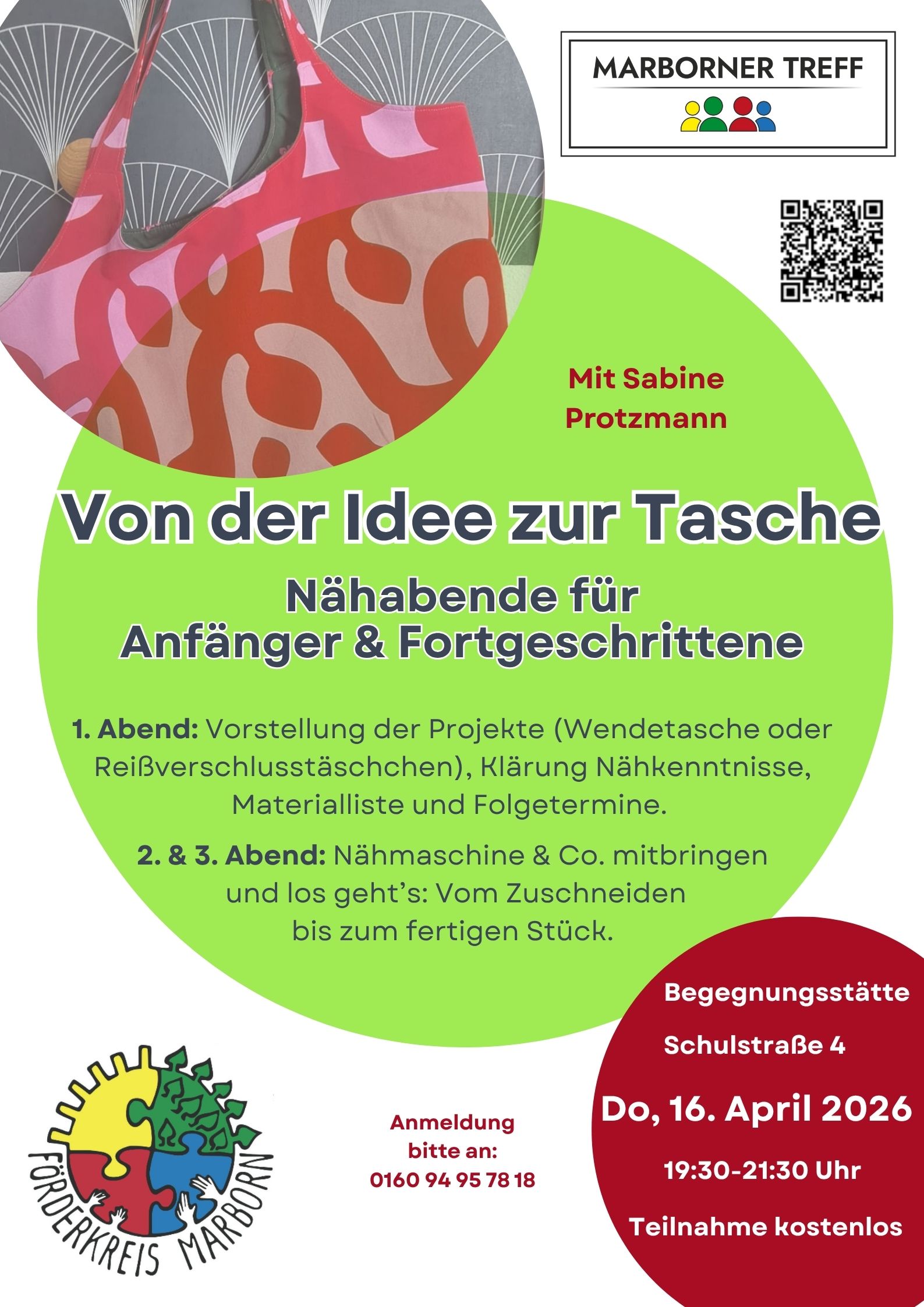 Plakat 2026 04 16 Von der Idee zur Tasche
